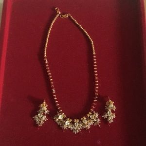 Indian Bollywood wedding party wears jewelry